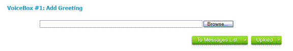 FreeConferenceCall.com VoiceBox Greeting Upload Pop Up