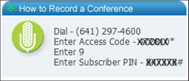 How to Record Your Audio Conference Calls with FreeConferenceCall.com  Screen Shot