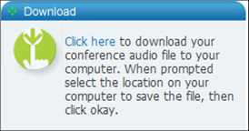 Instructions to Save Your Audio Conferencing Recordings with FreeConferenceCall.com