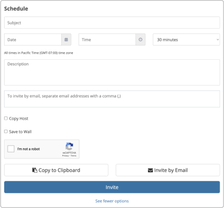 Schedule meeting