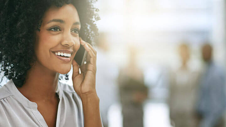 Woman on her cellphone