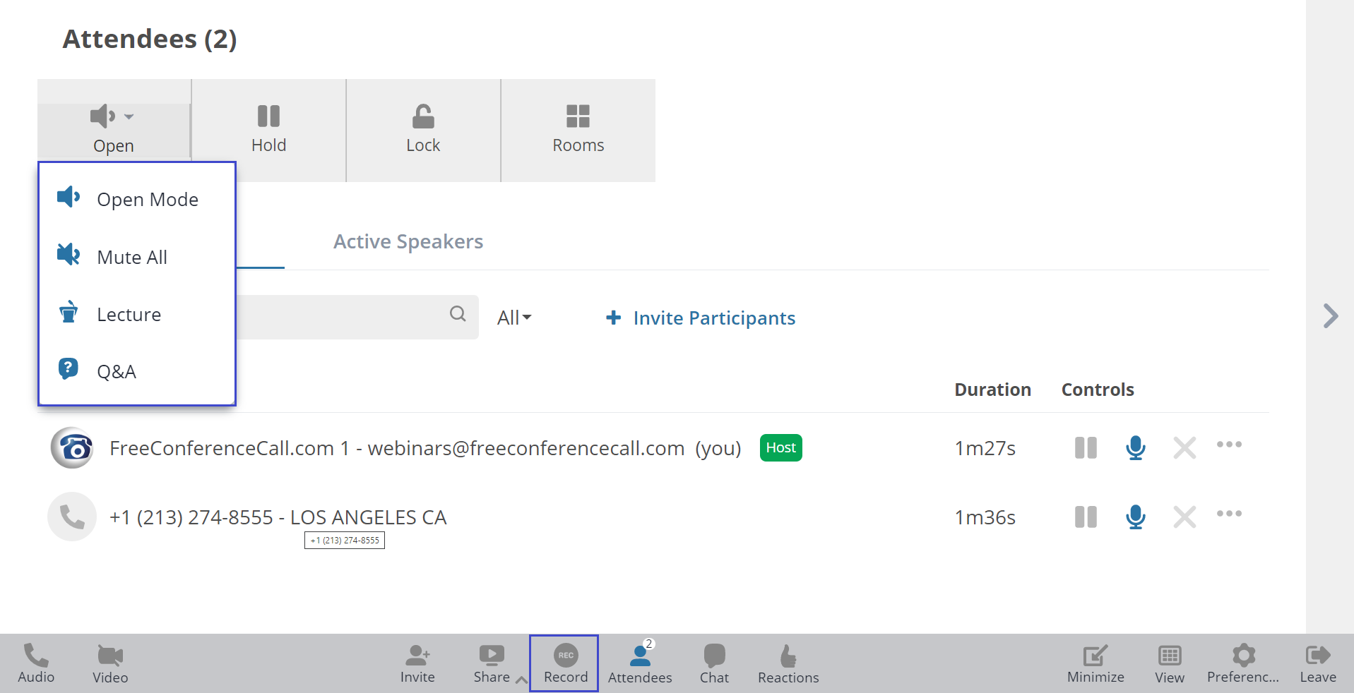 Record : Activate the recording feature on the bottom of your toolbar ...